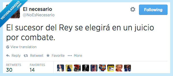 sucesor,rey,juicio,combate,elegir,elegira,felipe,abdica,juego de tronos