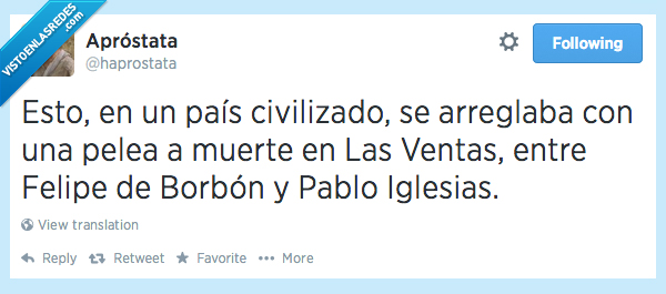 pais,civilizado,principe,felipe,borbon,muerte,ventas,pablo iglesias