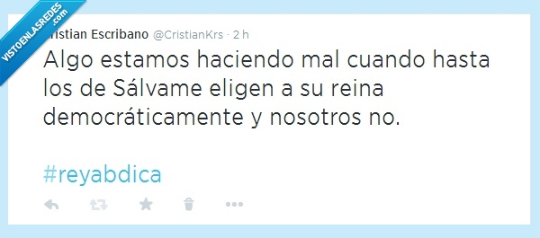 sálvame de sálvame,sálvame,rey abdica,estado,twit,twitter