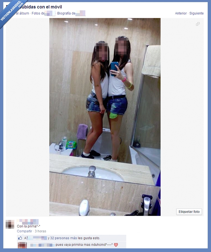 Chicas,retrete,que es eso verde,espejo,subir,encima,prima,lavabo,selfie,toallitas,grifo