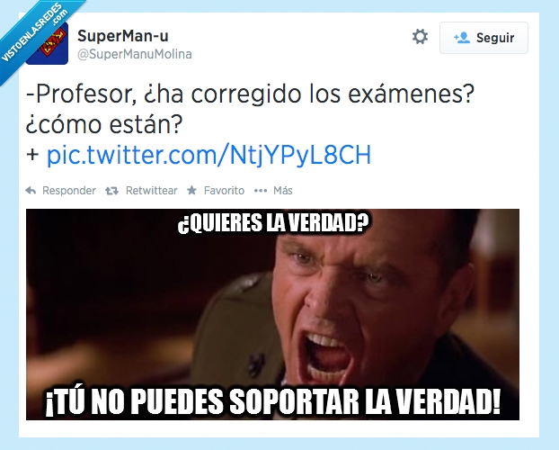 verdad,jack nicholson,corregir,profesor,exámenes