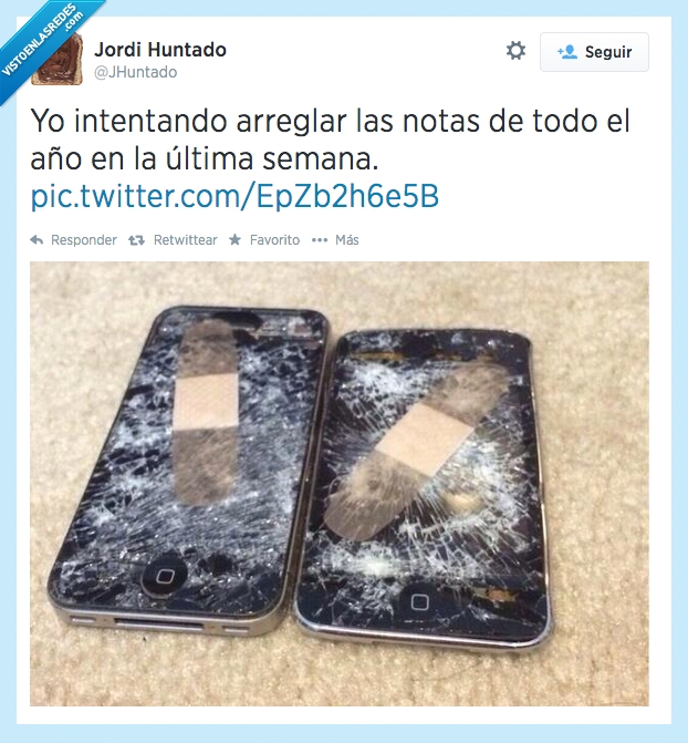 notas,arreglar,última,semana,movil,roto,destrozado,pantalla,tirita,arreglo,apaño,salvar