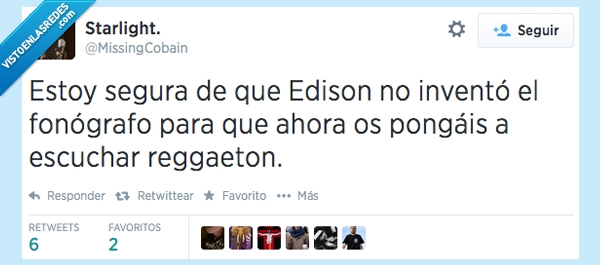 twitter,edison,reggaeton,fonografo,musica,escuchais,oir