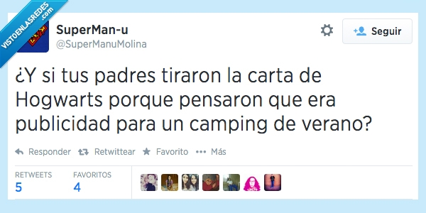 hogwarts,carta,lechuza,padres,harry potter,camping deverano