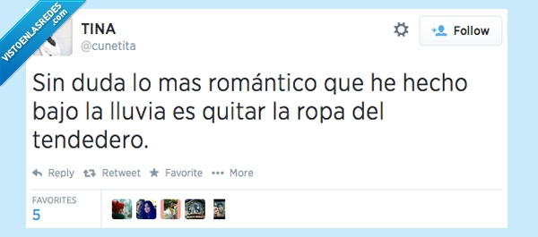 romantico,amor,lluvia,quitar,ropa,Twitter