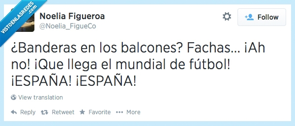 Fútbol,Mundial,Bandera,España,balcon,facha