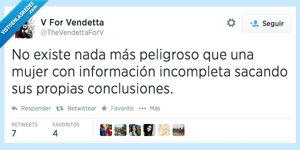conclusiones,sacando,incompleta,informacion,peligro,nada,mujer
