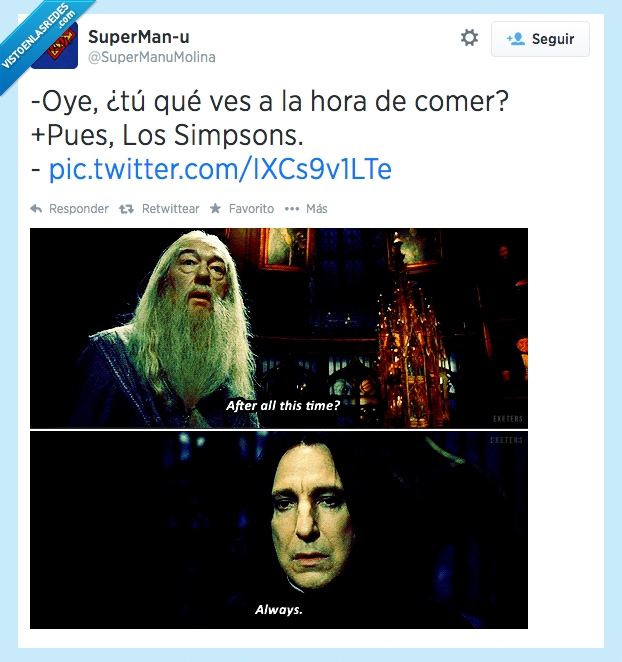 harry potter,always,after all this time,dumbledore,snape,los simpsons