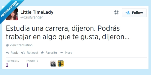 Marca España,estudios,carrera,no hay trabajo,esto es España,nada,gustar,paro,trabajar