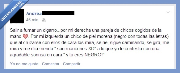 homofobia,negro,homosexual,eres,obvio,verdad