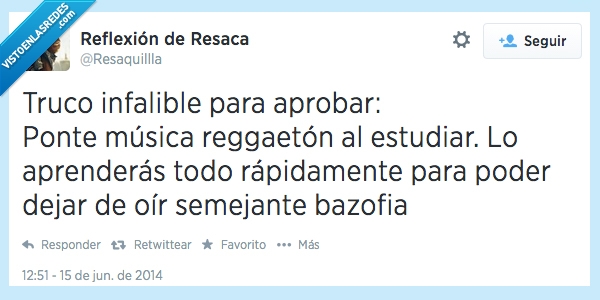 truco,examen,reggaeton,musica,aprobar,acabar