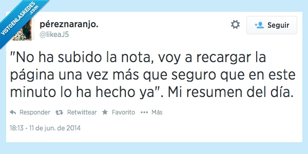examen,nota,poner,subir,actualizar,notas,universidad,profesores,tardones,recargar
