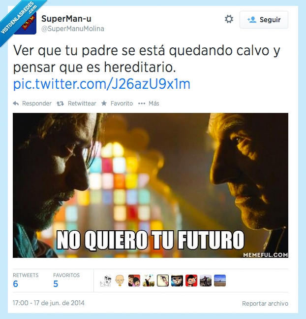 hereditario,calvo,padre,días del futuro pasado,xavier,x men