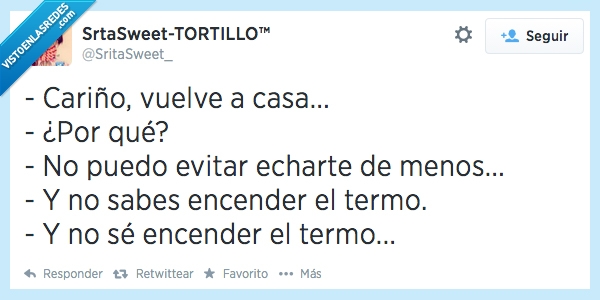 cariño,ex,vuelve,casa,echar,menos,encender,termo