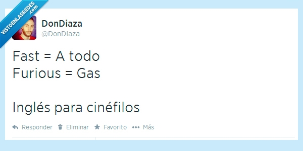 a todo gas,fast,furious,traduccion,ingles