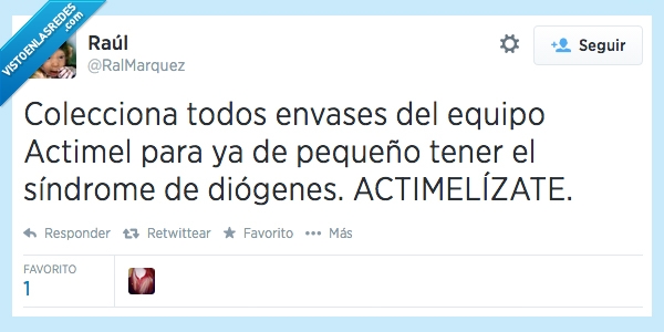Síndrome,diógenes,actimel,yogurt,televisión,anuncio,basura,guardar