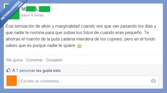 solo,solitario,triste,marron,pequeño,foto,subir,nomina,facebook,cadenas,forever alone,marginado