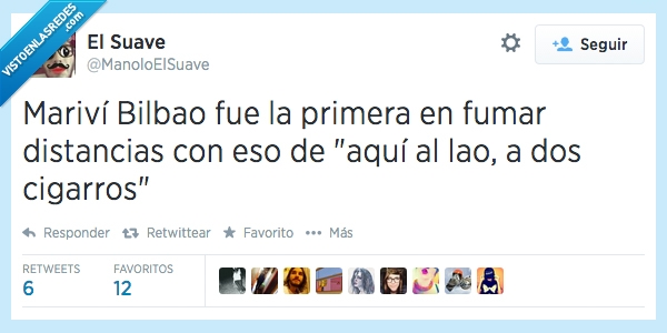 cita célebre,cigarros,distancia,fumar,Mariví Bilbao