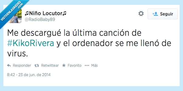Kiko rivera,virus,ordenador,cancion,lleno,llenar
