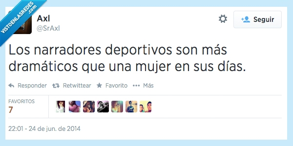 periodistas,comentaristas,periodo,mujeres,exagerados,narradores,Deporte,partido