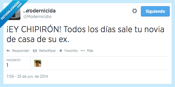 chipiron,cancion,sale,salir,novia,ex,cuernos,casa