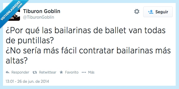 bailarinas,ballet,bailar,puntillas,altas,bajas,solucion,remedio,twitter