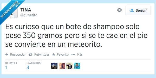 curiosidad,humor,twitter,peso,champú,ducha,pie