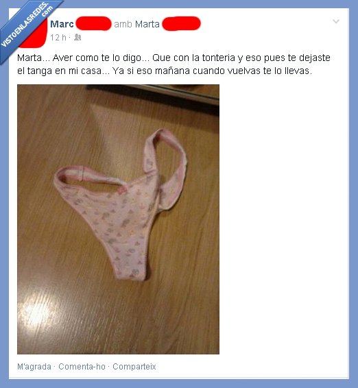 marta,dejar,casa,14años,despiste,olvidar,no hace falta que sea por fb,tanga