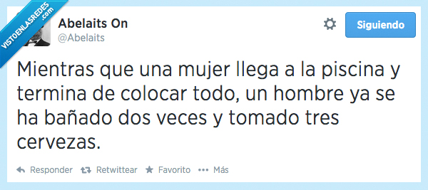 tardar,lenta,tomar,cerveza,chapuzon,baña,termina,piscina,colocar,hombre,mujer