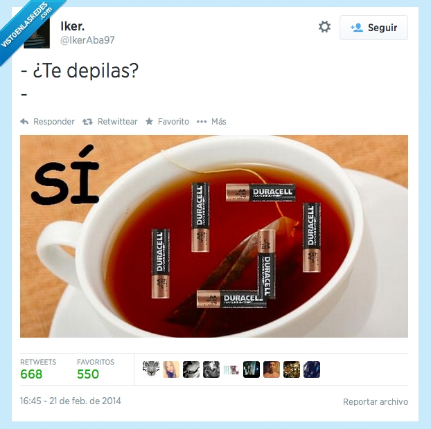 te,de,pilas,baterias,bebida,te depilas