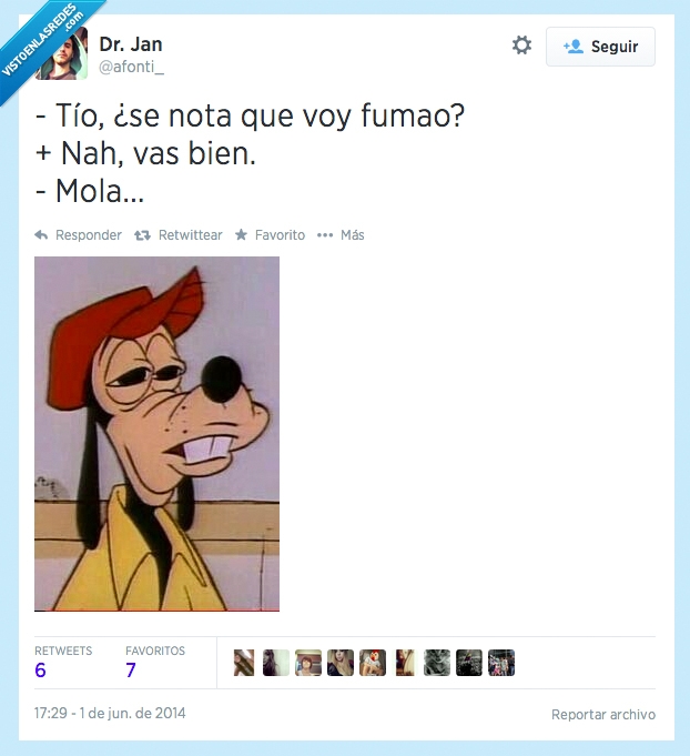 goofy,Porros,Patata,Fumao,Fumado,Yerba,Drogas,cara,maria