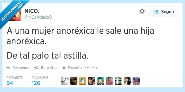 mujer,anoréxica,hija,igual,delgada,de tal palo tal astilla,palo,astilla,flaca