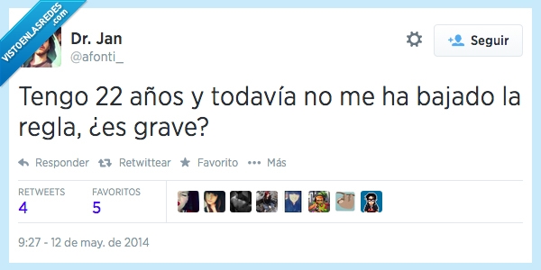 años,problema,22,hombre,menstruación,Regla