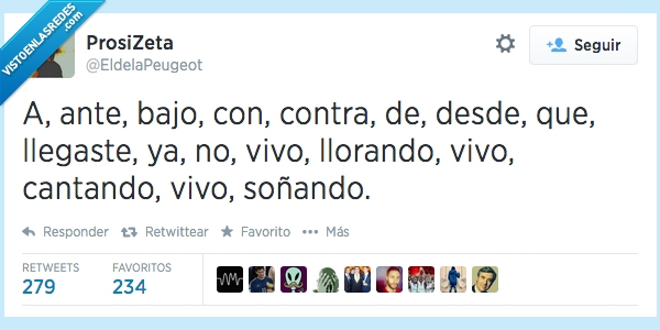 desde que llegaste,humor,falta cabe,llegaste,salomé,tweet,preposiciones