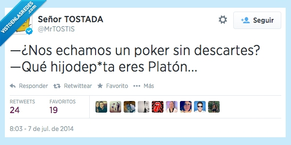 cartas,jugar,echar,filosofía,humor,poker,platón,Descartes