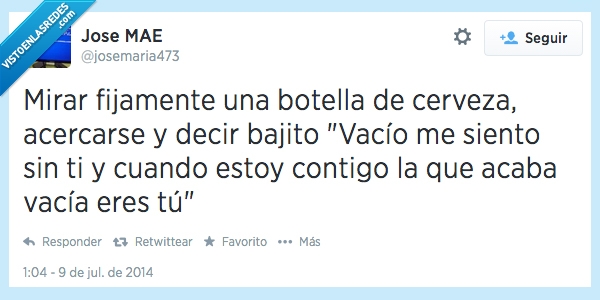 problemas,cerveza,vacio