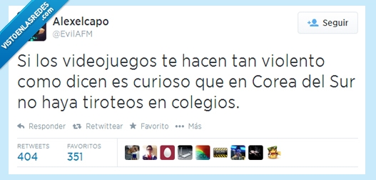 cada,tiroteo,Corea del sur,videojuegos,dia,violencia,violento,volver