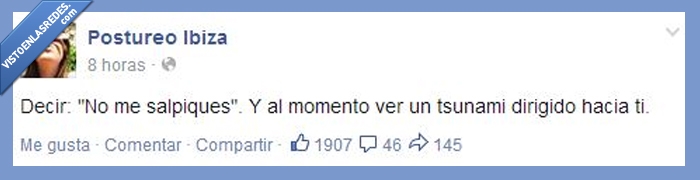 mojar,encima,caer,tsunami,verano,agua