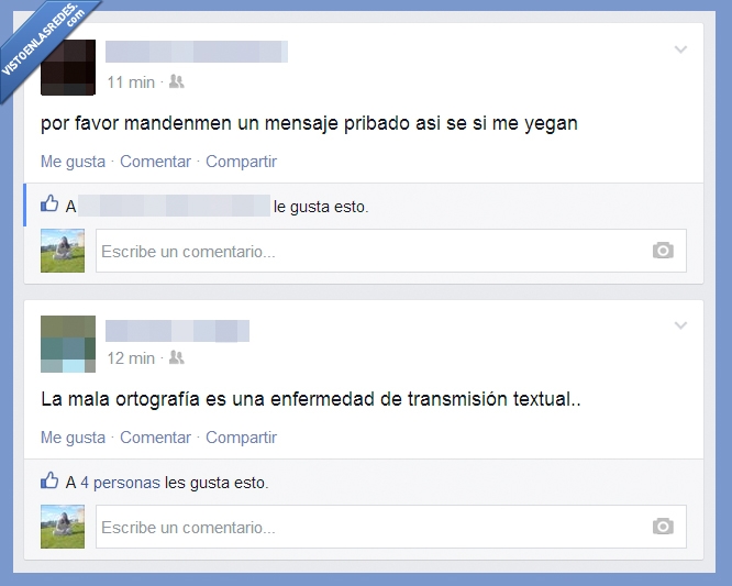 facebook,faltas de ortografía,estados,dar lecciones,mala,ortografía,transmisión,textual,criticar