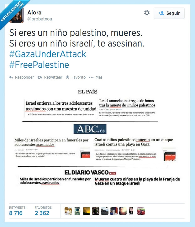 niños,muerte,asesinato,ABC,el pais,el diario vasco,palestinos,israelíes