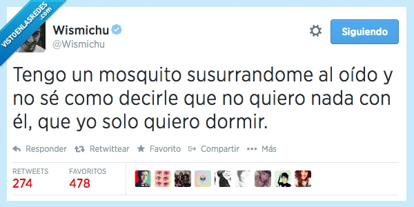 mosquito,dormir,oido,susurrandome,decir,nada,relacion