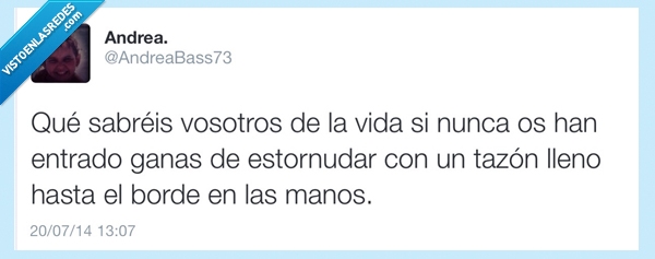 tazon,lleno,vida,entrado,ganas,borde,manos,peligro