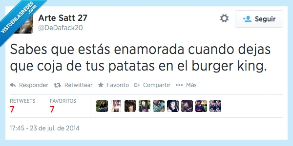 Amor,patatas,burger,enamorado,enamorada,coger,amorrrr