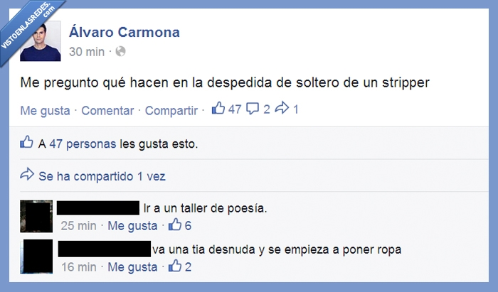 taller,poesía,poner,ropa,soltera,soltero,despedida,stripper,alvaro carmona