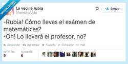 Enlace a Yo creo que va a suspender... por @lavecinarubia