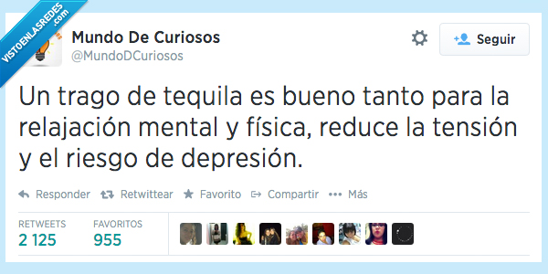 trago,tequila,bueno,relajacion,mental,fisica,tension,reduce,reducir,riesgo,depresion
