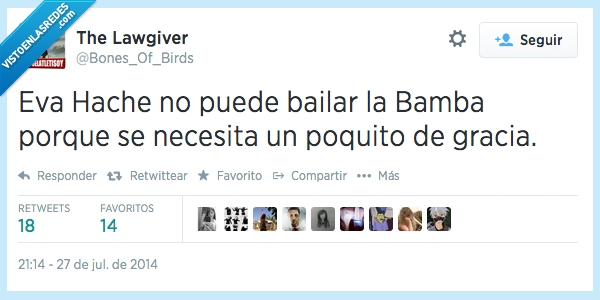 bailar,poquito,necesita,bamba,gracia,Eva Hache,El show de la comedia