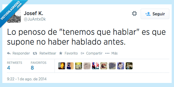 penoso,triste,tenemos que habla,antes,supone,suponer,problema