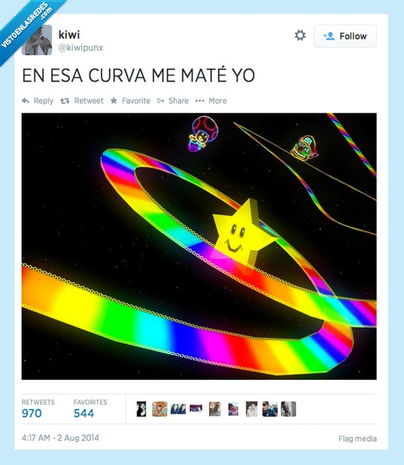 Senda Arcoíris,niña de la curva,Mario Kart