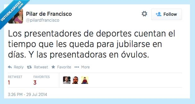 jubilación,presentadores de deportes,días,óvulos